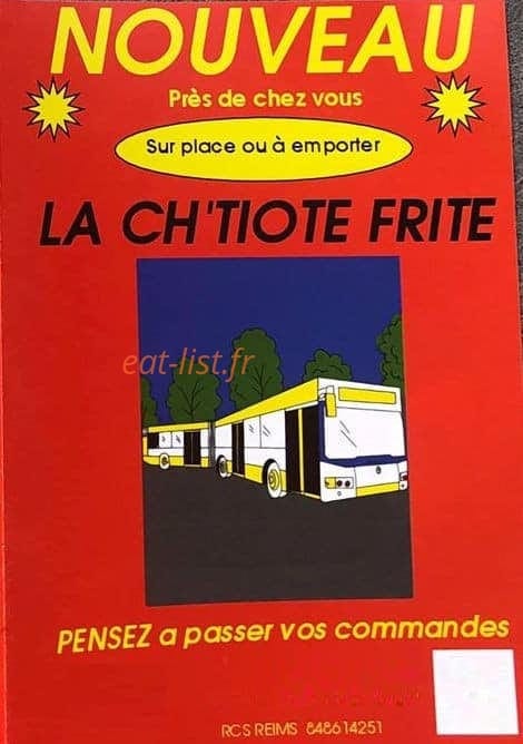 La ch'tiote frite — carte page 1