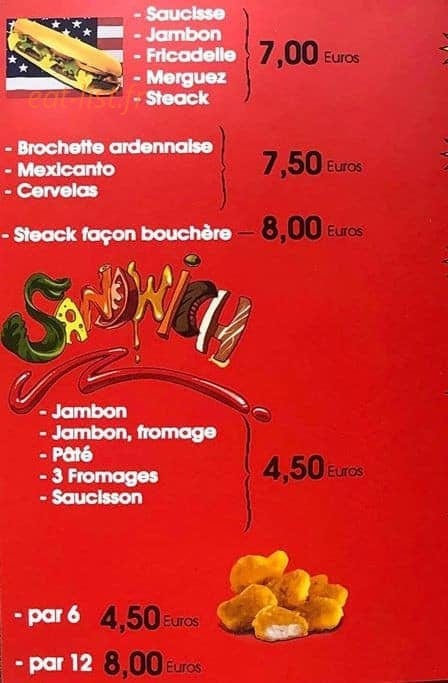 La ch'tiote frite — carte page 3