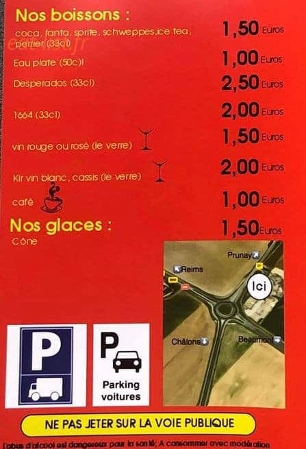 La ch'tiote frite — carte page 2
