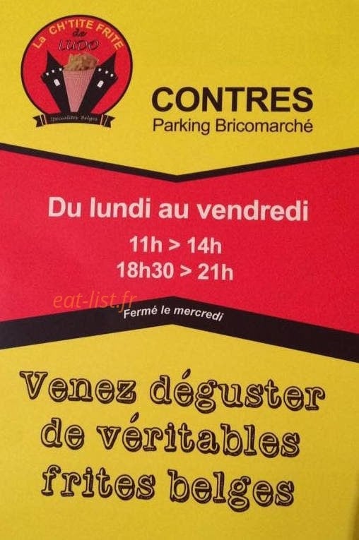La Ch'tite Frite De Ludo — carte page 1