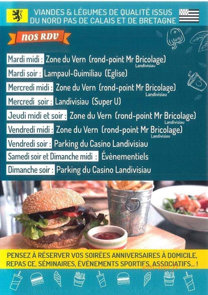 La Ch’tite Frite — carte page 1