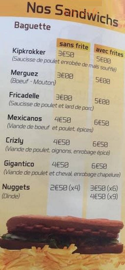 La ch'tite — carte page 1