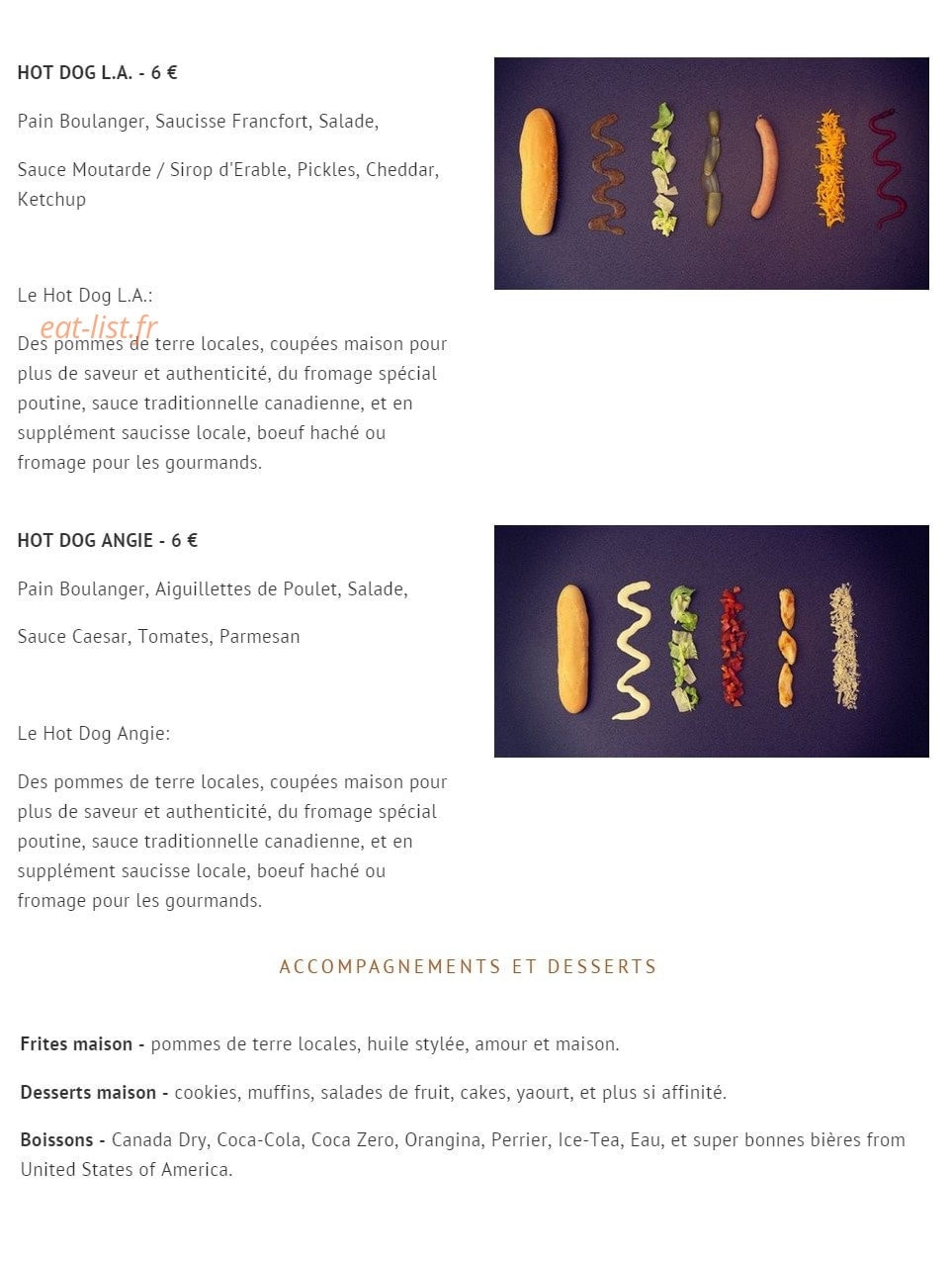 La Chill Zone — carte page 2
