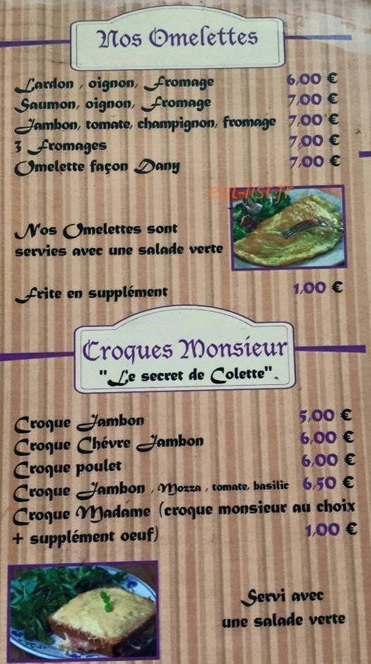 La Crêp' à Dany — carte page 2