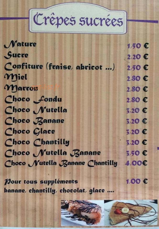 La Crêp' à Dany — carte page 4