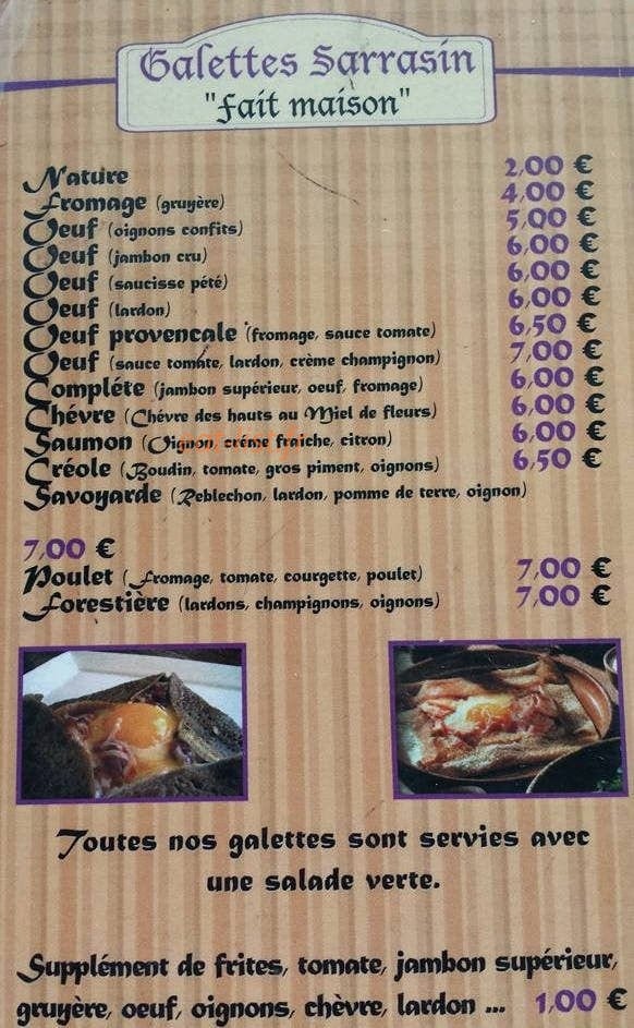 La Crêp' à Dany — carte page 5