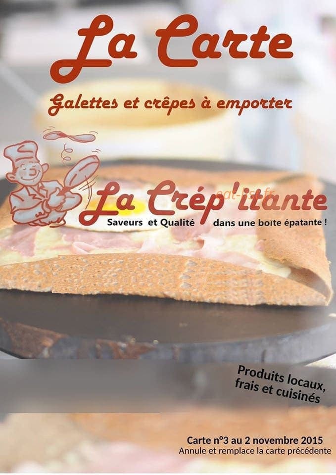La Crép'itante — carte page 1