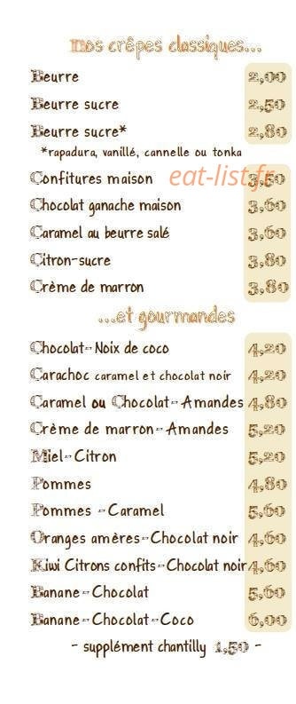La Crêpe Agile — carte page 3