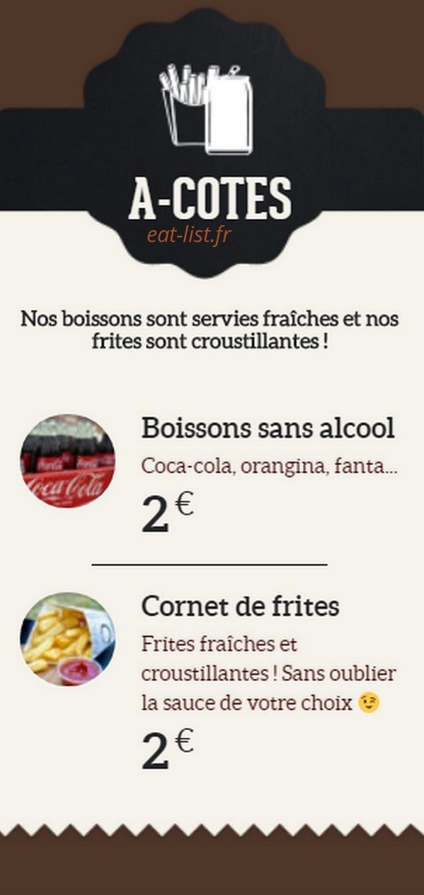 La cuisine de cedric — carte page 3