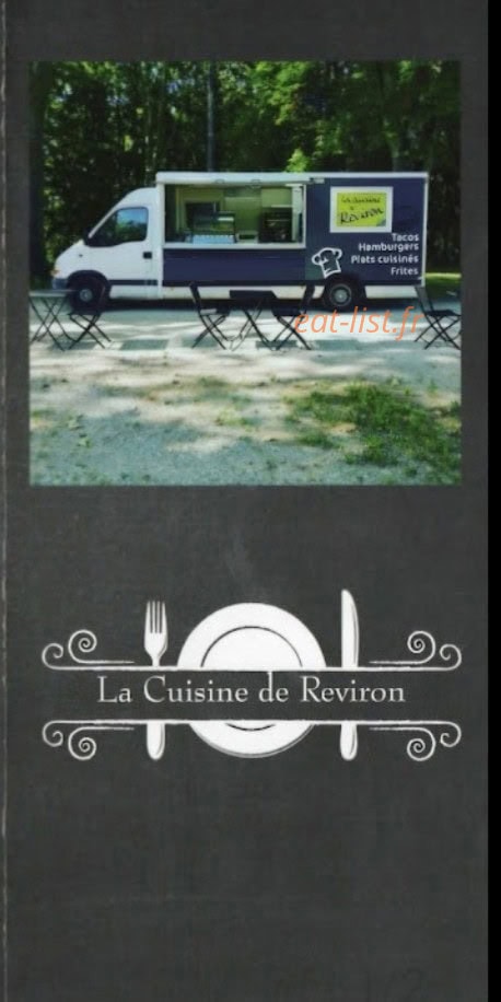 La Cuisine de Reviron — carte page 1