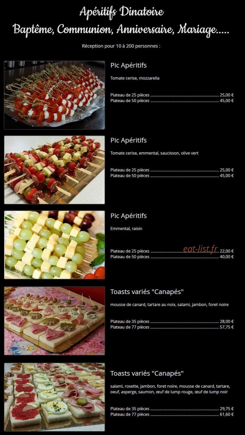La Cuisine de Sylvie — carte page 2