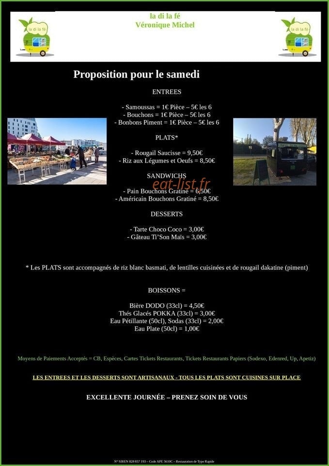 La di la fé — carte page 1