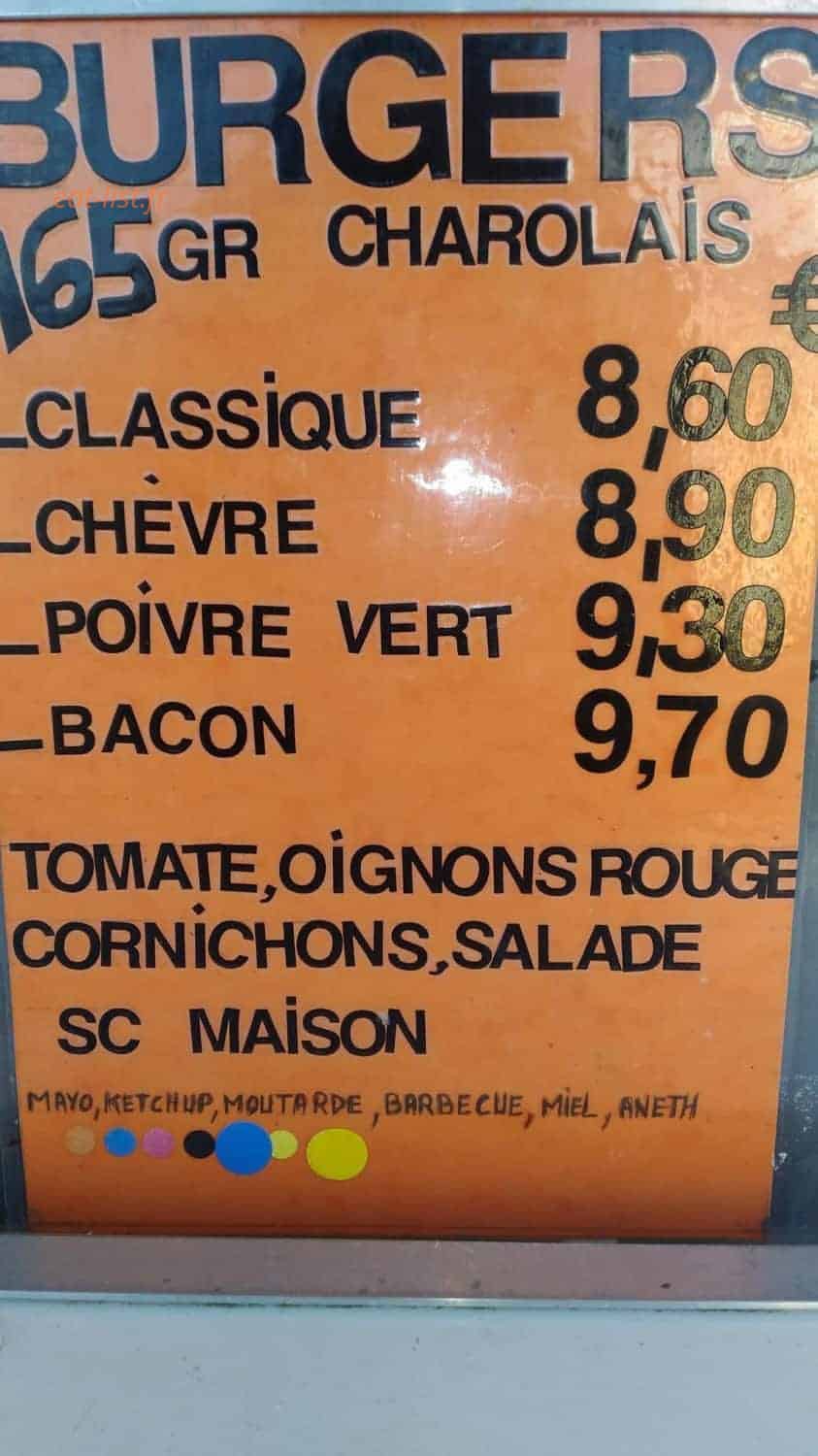 La diligence des saveurs — carte page 4