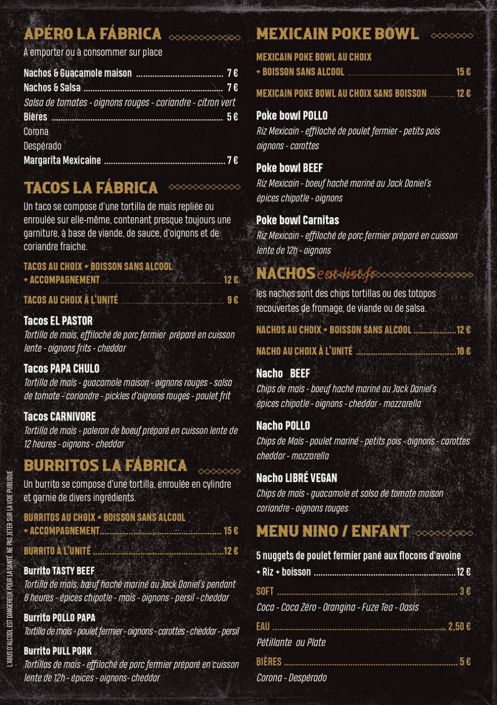 La Fábrica — carte page 2