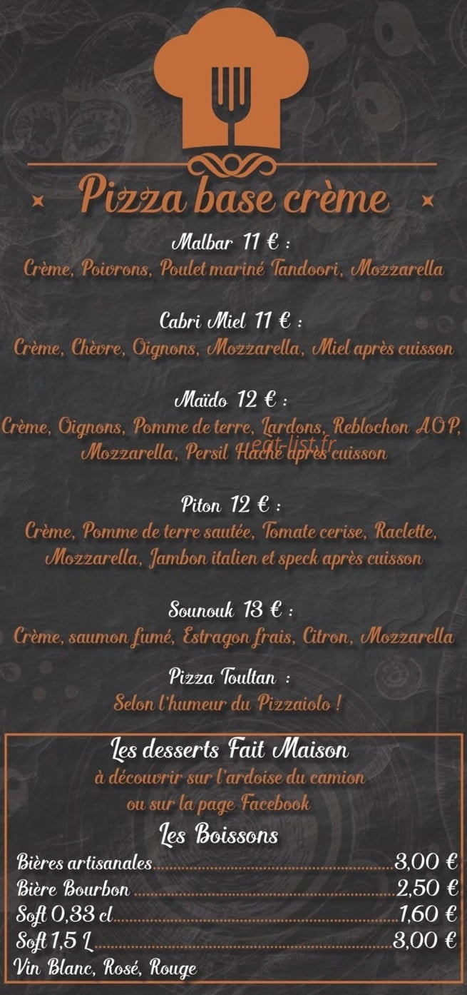 La Fabrik a Pizza — carte page 2