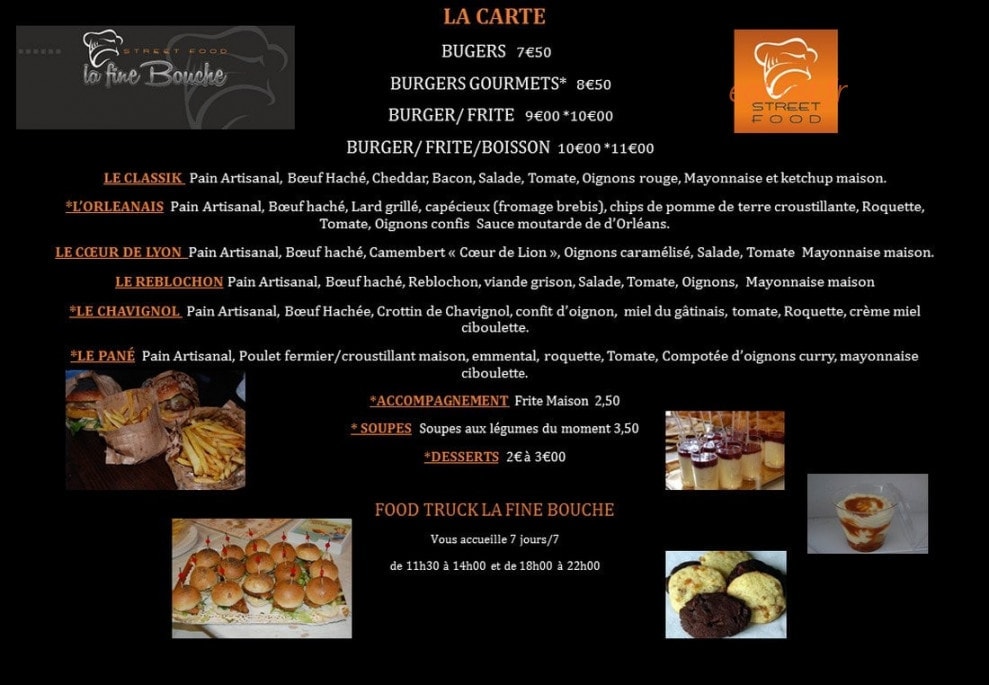 La Fine Bouche — carte page 1