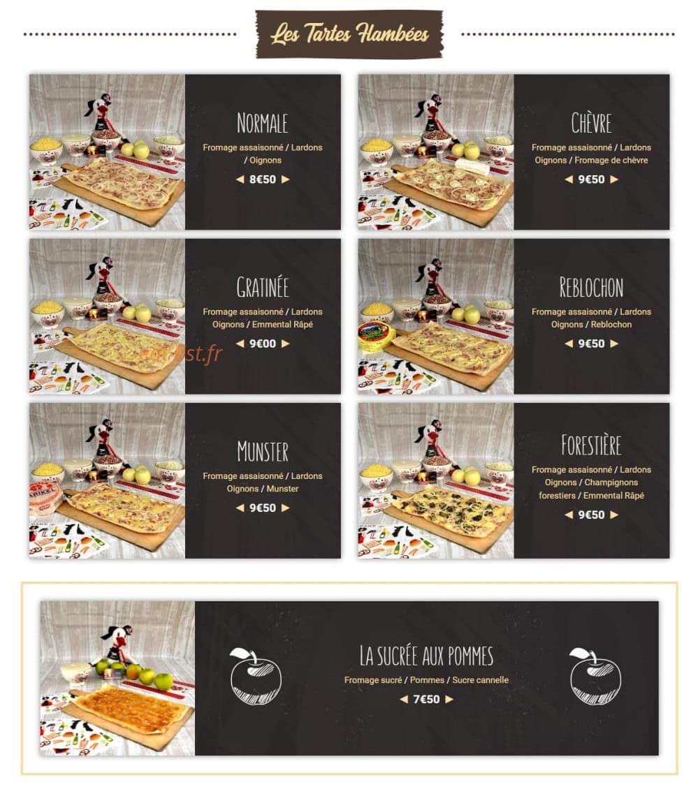 La Flambée Bruno — carte page 1
