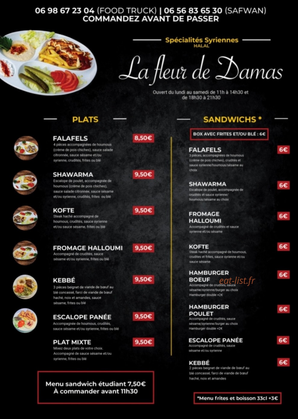 La fleur de damas — carte page 1