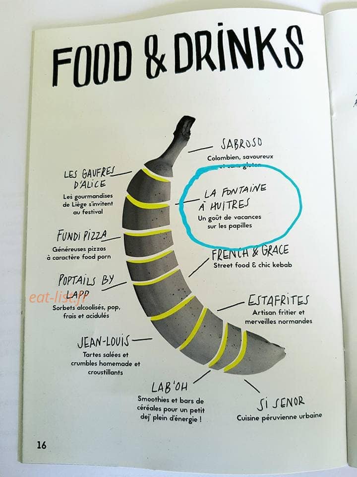 Carte et menu de La fontaine à huitres à Dieppe — La carte food and drink