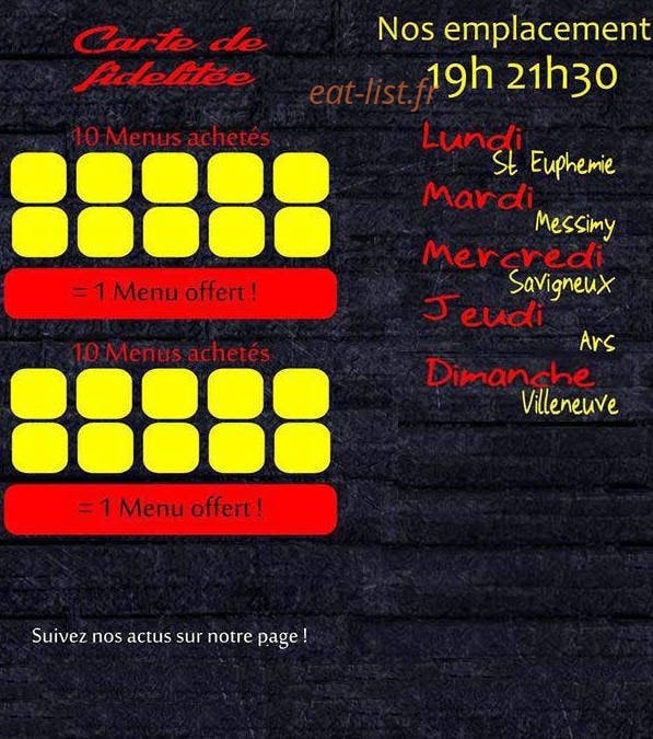 La Fringale — carte page 5