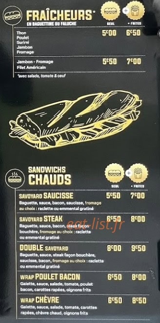 La frite 5 étoiles — carte page 4