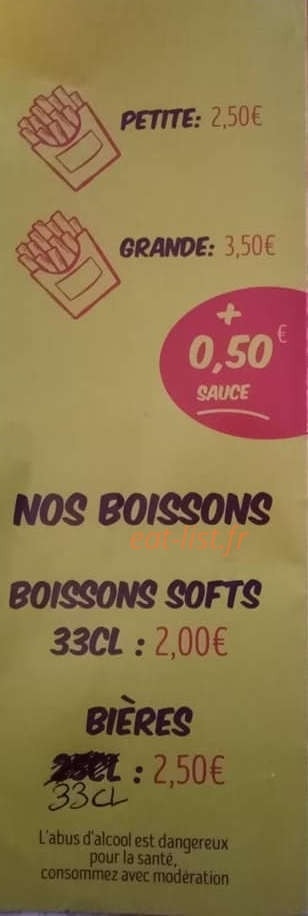 La Frite En Nord — carte page 5