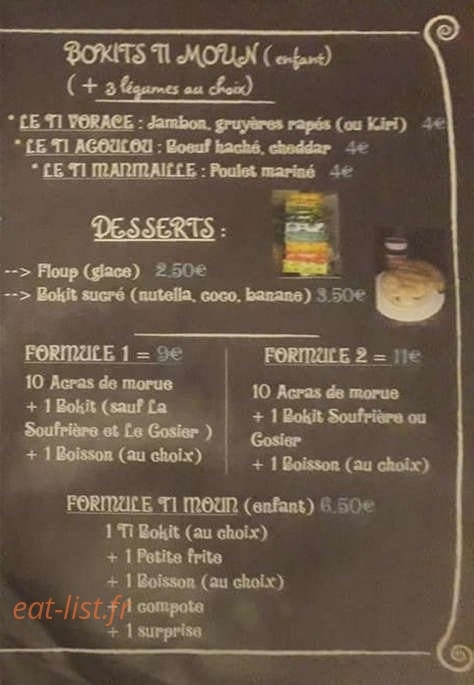 La Friterie Retro — carte page 3