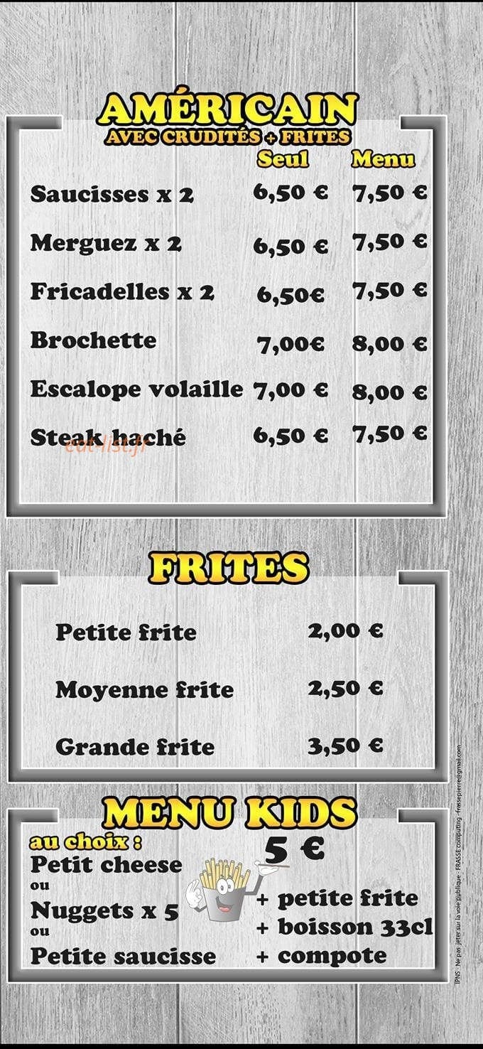 La Friterie — carte page 4