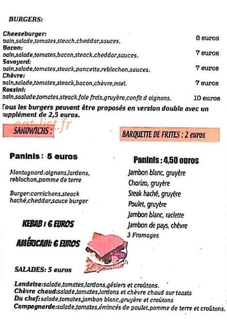 La Ga Mel' — carte page 2