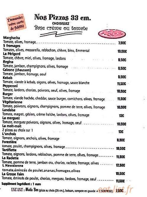 La Ga Mel' — carte page 3
