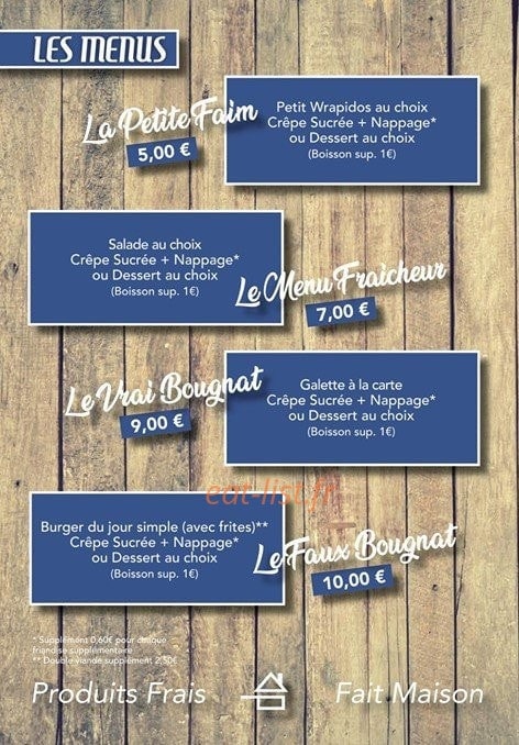 La galette Bougnate — carte page 2