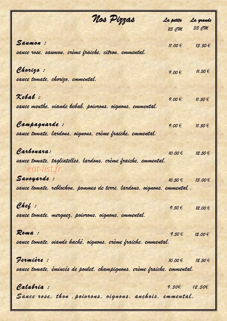 La Gourmand'IZ — carte page 3