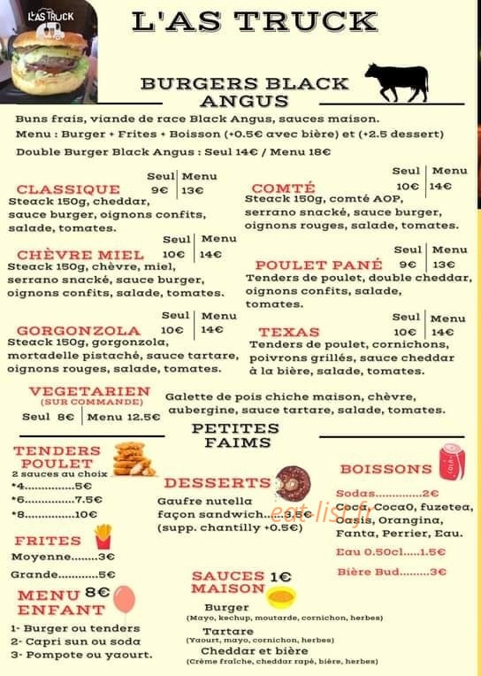 La Guinguette L'As Truck — carte page 2
