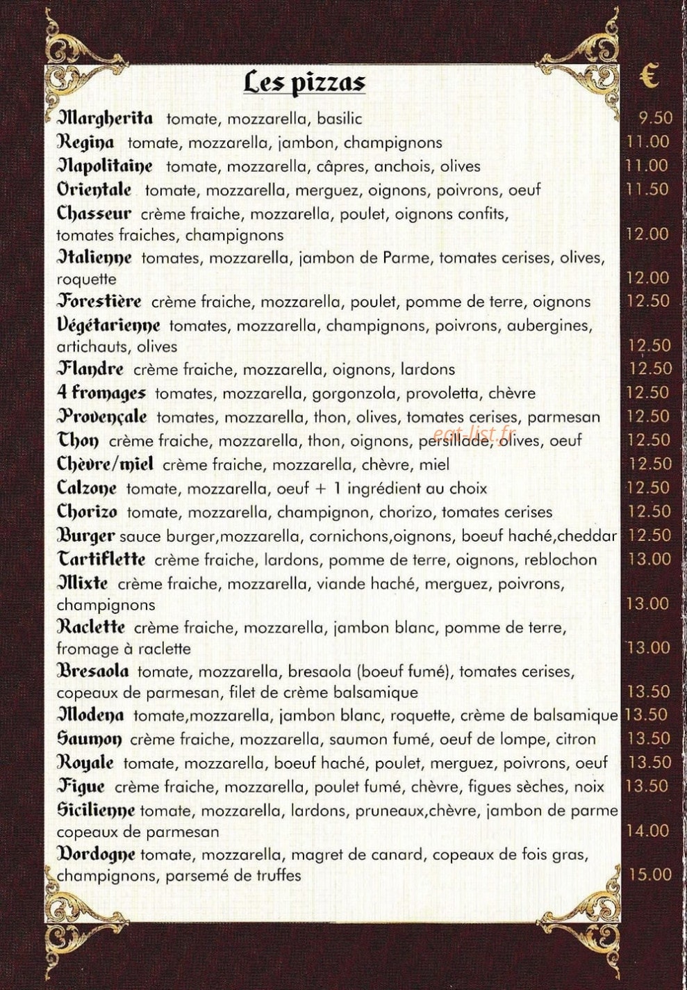La guinguette — carte page 1