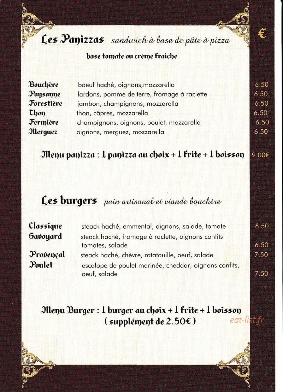La guinguette — carte page 2