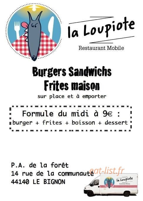 La Loupiote — carte page 1