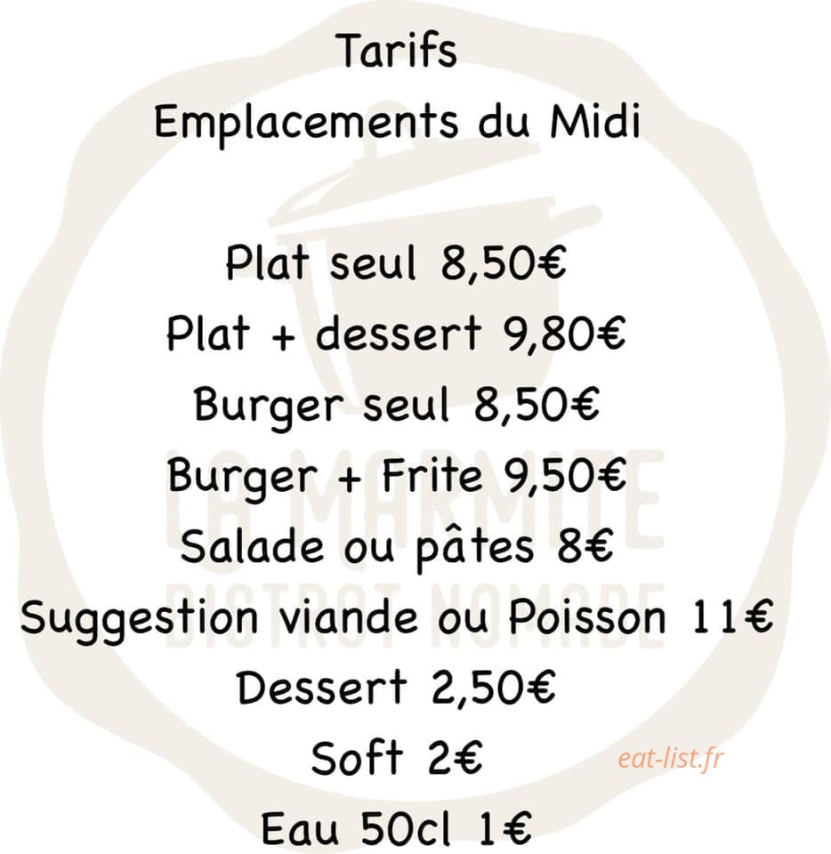 La Marmite Ludo — carte page 1