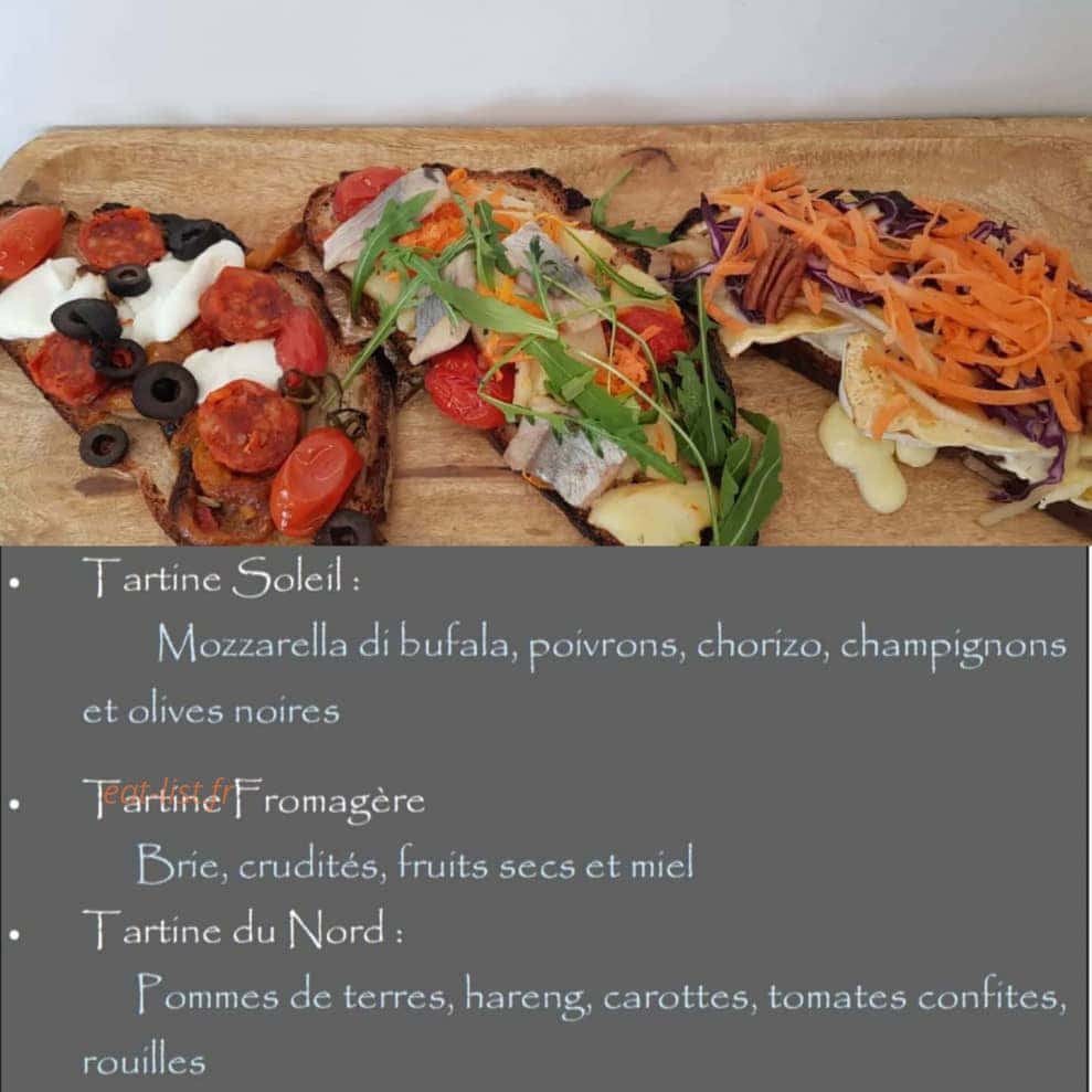 La mie tartine — carte page 1