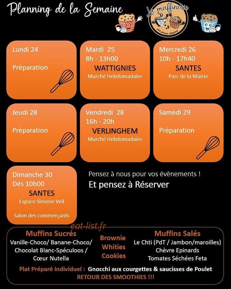 La Muffinerie — carte page 1