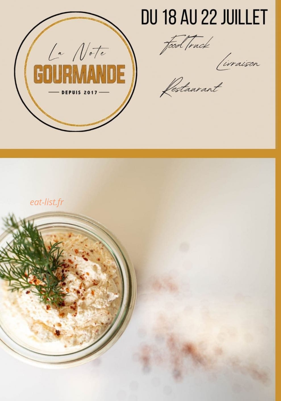 La Note Gourmande — carte page 1