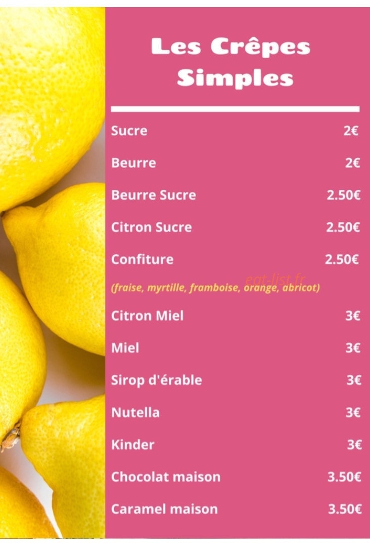 La p'tite crêperie d'hélitia — carte page 4