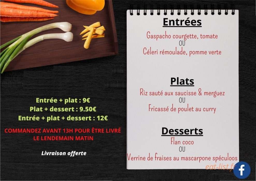 La p'tite crêperie d'hélitia — carte page 1