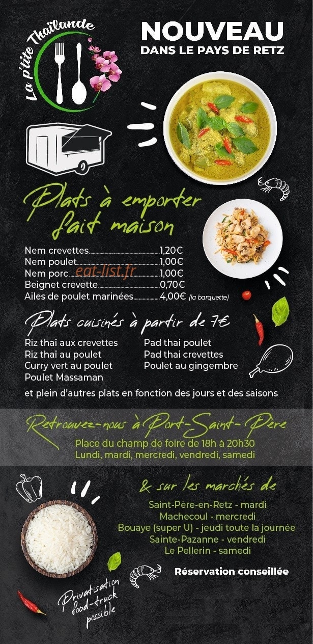 La p'tite Thaïlande — carte page 1