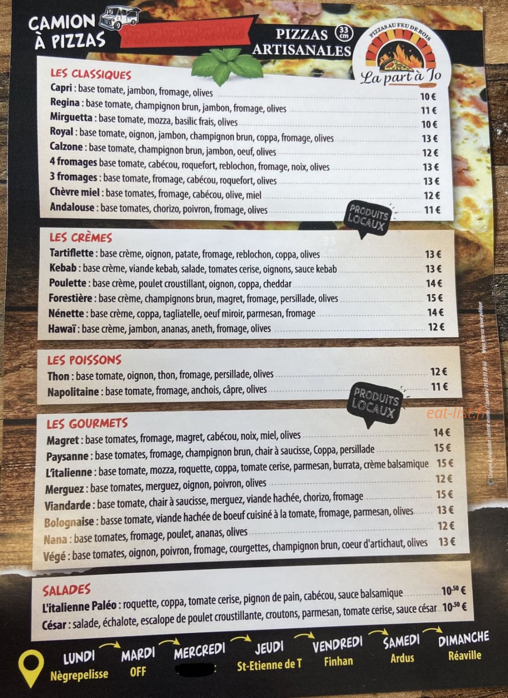 La part à Jo — carte page 2