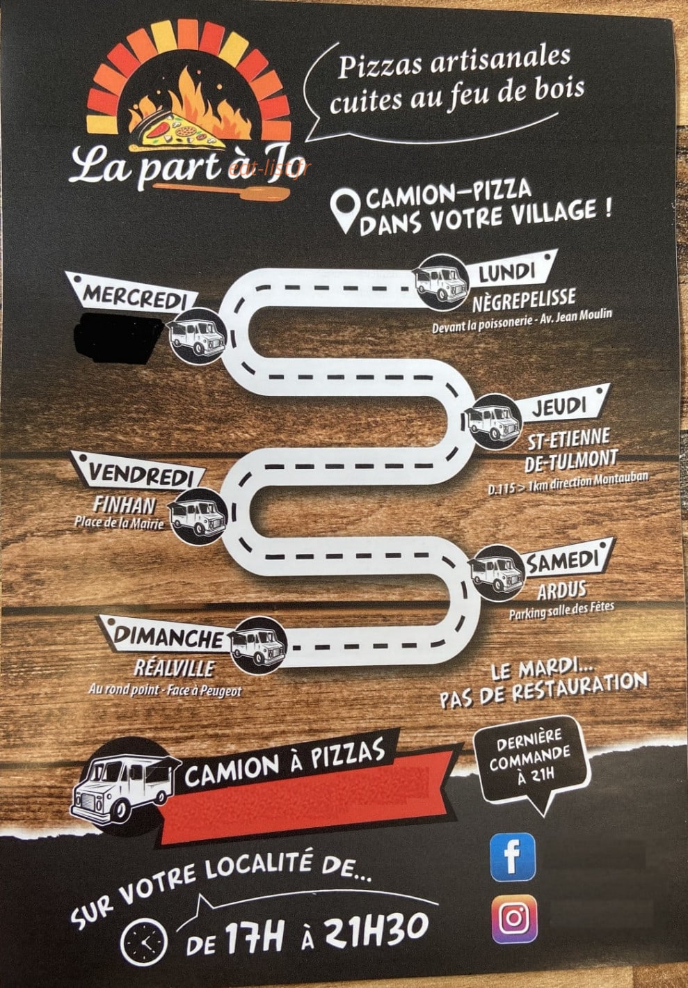 La part à Jo — carte page 1