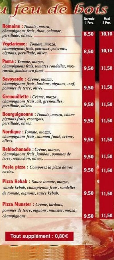 La Pasta Pizza — carte page 3