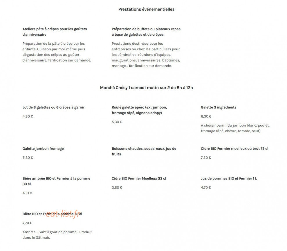 La Pause Gourmande d'Hélène — carte page 2