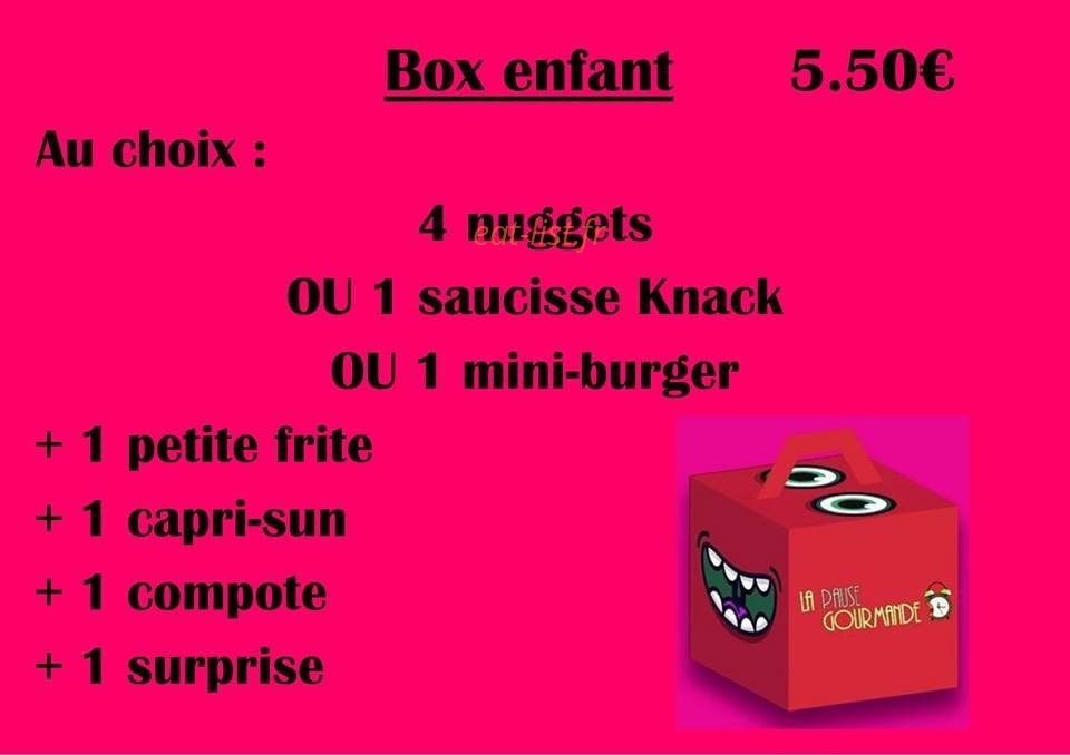 La pause gourmande — carte page 5