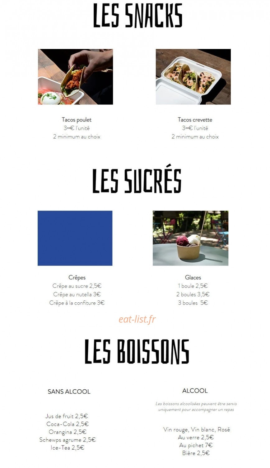 La Pause Vert'tige — carte page 2