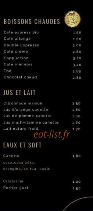 La Pause — carte page 4